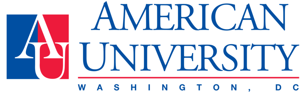 american university logo